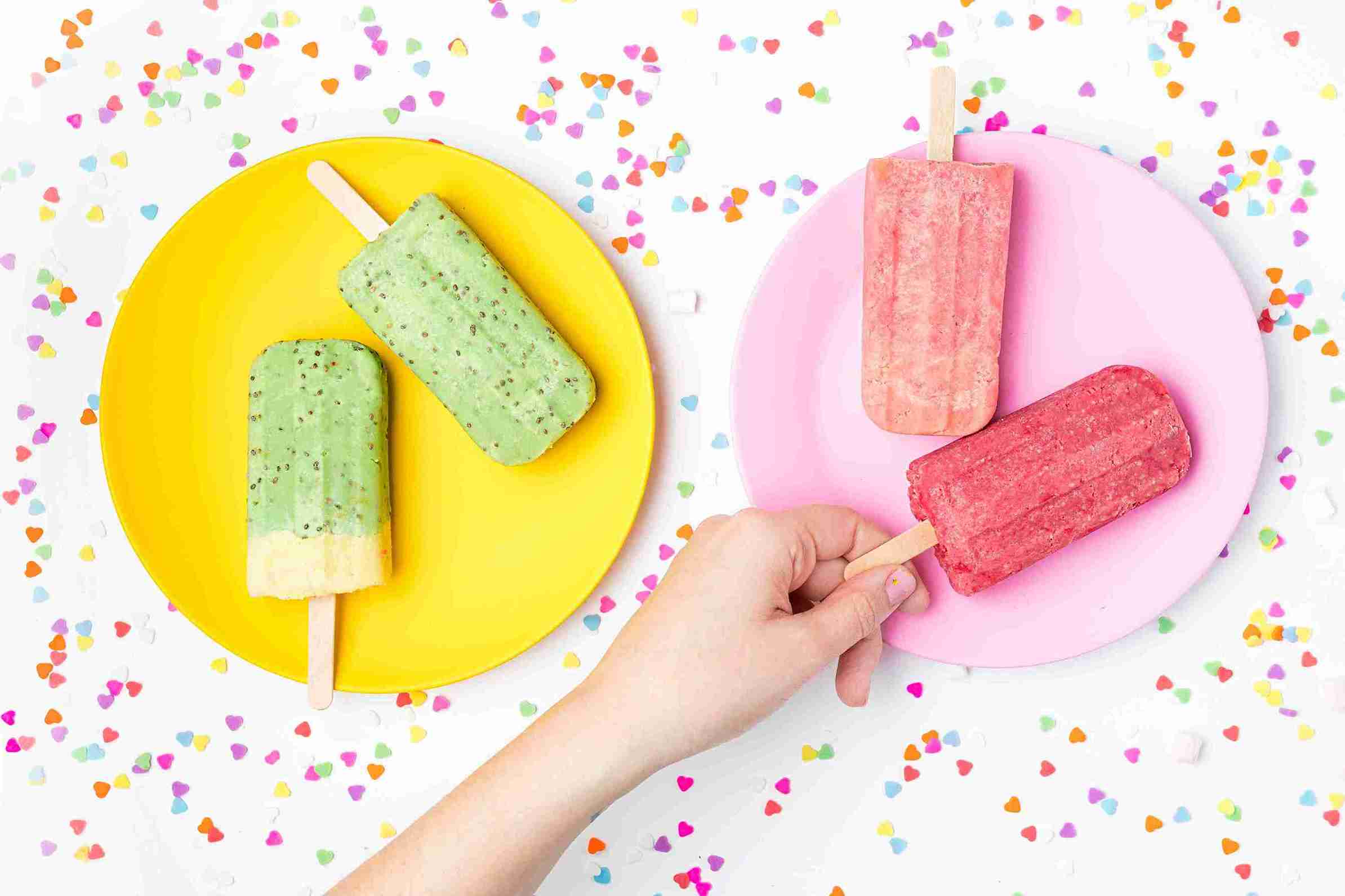 cotton candy popsicles