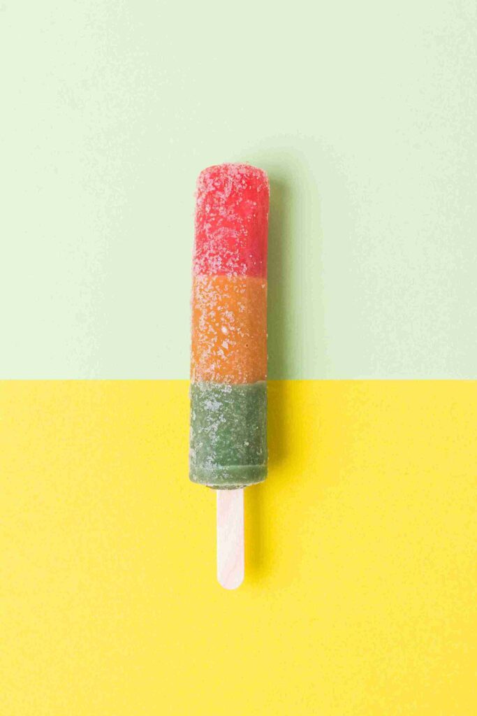 Rainbow layered popsicle recipe
